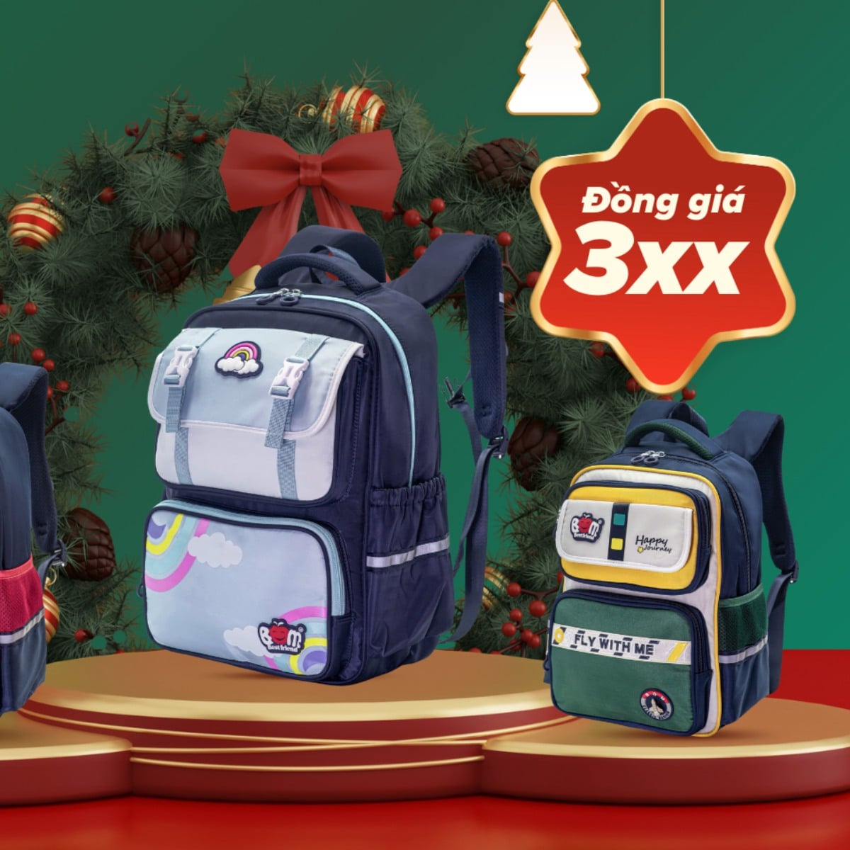 Sale 12.12 BOM – Balo Chống Gù 398K + Mua 1 Tặng 1