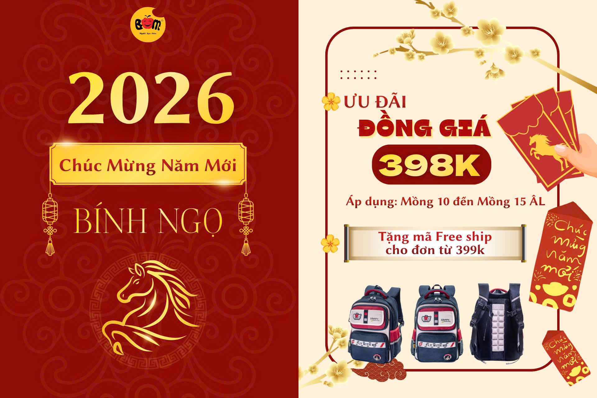 LỘC XUÂN SIÊU ƯU ĐÃI – KHAI XUÂN RỘN RÀNG CÙNG BOM