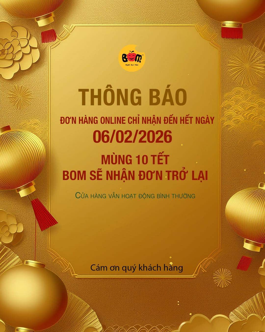 THÔNG BÁO LỊCH NGHỈ TẾT & LỜI CHÚC NĂM MỚI